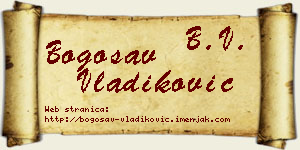 Bogosav Vladiković vizit kartica